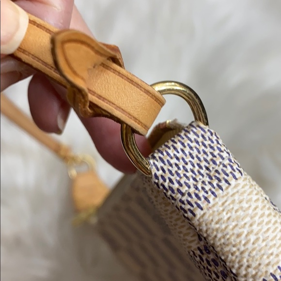 LV Pochette Accessoires Damier Azur+shoulder strap - Picture 4 of 12
